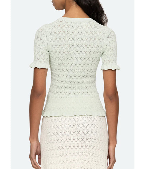 Rue Short Sleeve Sweater - Mint